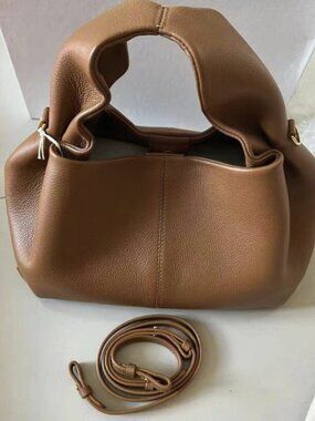 Modern Ruched Shoulder Bag | Elegant Cloud Pouch Handbag